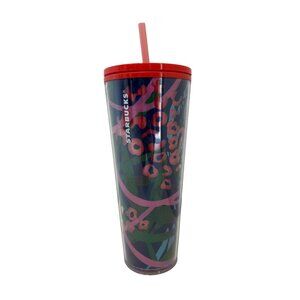 NWT Collector Starbucks 24 oz Jungle Acrylic Tumbler 2021 Venti